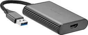 INSIGNIA - SuperSpeed USB 3.0 to HDMI External Video Adapter - Black - Model: NS-PU37H-BK