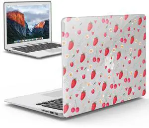 IBENZER Compatible with Old Version MacBook Air 13 Inch Case (2010-2017 Release). Models: A1466 / A1369, Plastic Hard Shell Case for Mac Air 13, Strawberry, MA13-STBY