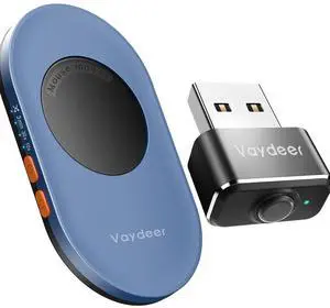 Vaydeer Ultra Slim Mouse Mover & Jiggler, Air 3 & Metal Mini, T3s, Undetectable & Noiseless, Simulates Realistic Movement, Driver-Free, Keeps PC Active