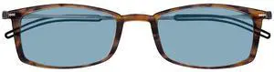 Always With You ThinOptics Blue Light Blocking Reading Glasses for Computers & Screens - Ultra Lightweight and Durable - Rectangular Tortoise 1.0x