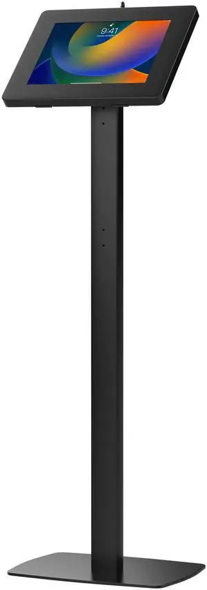 Thin Floor Stand - CTA Tall Standing 360 Degree Kiosk Display Tablet Holder - Charger Access & Lock - for iPad Pro 13-inch (M4), iPad Pro 12.9-inch, iPad Air 13-Inch (M3 / M2)