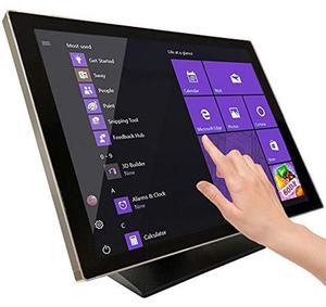 ANGEL POS 24" Metal Housing Capacitive LED Capacitive Multi-Touch HDMI VGA Monitor 16:9 Display 1080p, Seamless Splash Proof Flat Touchscreen, Industrial, Office, Retail, Restaurant