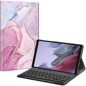 FINTIE Keyboard Case for Samsung Galaxy Tab A7 Lite 8.7 Inch 2021 Model (SM-T220/T225/T227), Slim Lightweight Stand Cover with Magnetically Detachable Wireless Bluetooth Keyboard, Dreamy Marble