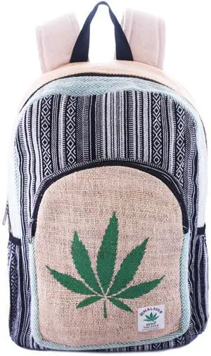 Anitya Hemp Backpack, Multi-Functional Pockets, Eco-Friendly, Unisex, Hiking Daypack, Durable Rucksack (AHLB013)