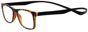 Calabria Magz Astoria Square Computer Glasses Tortoise Havana Neck Hanging Magnetic Rear Connecting Frame