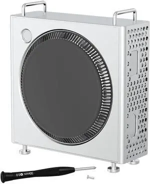 Aluminum Chassis Stand for 2024 Mac mini M4/M4 Pro - Mac mini M4 Case - Optimized Heat Dissipation - Accessories Holder