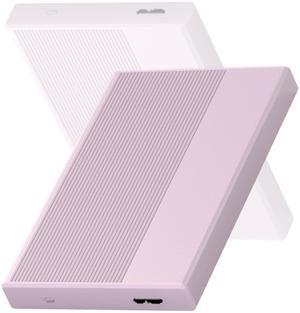 500GB External Hard Drive USB 3.0 Portable Hard Drive 2.5 inch External HDD High-Speed Data Transfer Storage and Backup Drive for PS4, PS5, Desktop, PC, Laptop, MAC, Gaming Console (Pink)