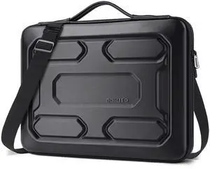 DOMISO 17 inch Laptop Sleeve Shoulder Bag Shockproof Computer Bag Waterproof EVA Protective Carrying Case for 17.3" MSI GS73VR Stealth Pro/Lenovo IdeaPad 321/HP Envy 17/LG Gram 17"/ROG Strix GL702VS