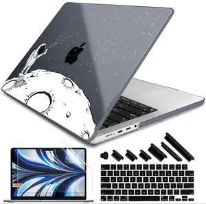 DONGKE for M4 MacBook Pro 14 inch Case 2024 2023 2021 A3112 A3401 A3185 M3 A2918 A2992 M2 A2779 M1 A2442 Pro Max with Retina XDR Display & Touch ID, Plastic Hard Shell Cover, Astronaut