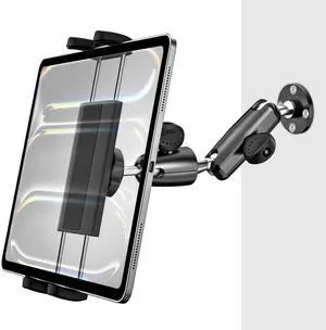 Dosvsi Bathroom Tablet Wall Holder, [Retractable & Rotatable Arm] Sturdy Tablet Wall Mount, Heavy Duty Soak Wall Stand for iPad Pro 13 12.9 Air Mini, Galexy Tab/Z Fold, iPhone, 4-13" Tablets