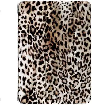 iPad 9.7 Inch 6th Gen / 5th Gen [iPad 6 iPad 5 ] A1893 A1822 A1954 MRJN2LL/A MR7G2LL/A MR7F2LL/A MP2F2LL/A Lightweight Smart Adjustable Stand Feature Printed Sleek Design Flip Case - Leopard