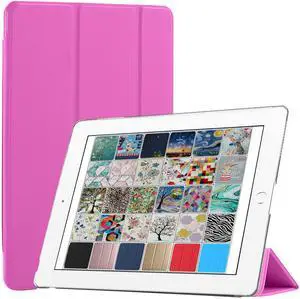 DuraSafe Cases for iPad Mini 5th Gen 2019 7.9 [ Mini 5 ] A2133 A2124 A2126 Slim Lightweight Protective Frosted PC Dual Angle Stand Front & Back Cover - Light Magenta