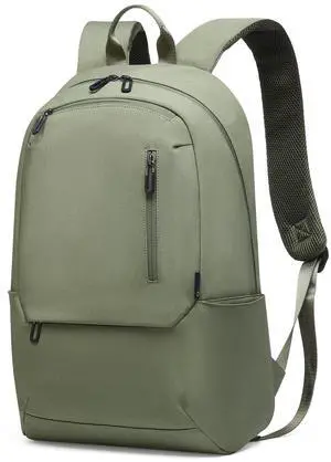 DTGN Travel Laptop Backpack, Carry On Backpack, TSA-Approved Water-Resistant Rucksack Nylon for Work Men Women Fits 16 Inch Notebook, Green