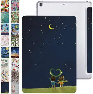 DuraSafe Cases for iPad Mini 7.9 Inch 5 Gen [ Mini 5th Generation 2019 ] A2133 A2124 A2126 MUXH2LL/A MUXF2LL/A MUXG2LL/A Trifold Printed PC Lightweight Protective Clear Back Cover - Night Sky