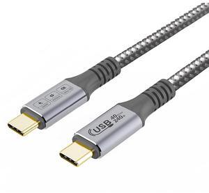 USB4 Cable 40Gbps 8K Video and 240W Charging Full-Featured USB C Cable Compatible with Thunderbolt 4/3,for iPhone 16/15, MacBook, Hub, Docking and More (6FT)