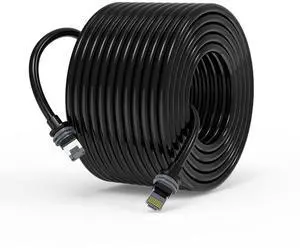 Fanktoo 98.4FT/ 30M Starlink Gen 3 Cable for Star Link Generation 3 V3/ Mini, Replacement Extension Starlink Ethernet Cable Waterproof (Black)