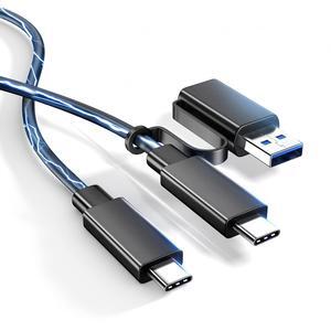 FOINNEX USB 4 Cable 5FT, Thunderbolt 4 Cable Supports 100W Fast Charge and 40Gbps Data Transfer, Type-C USB 4 Cable Offers 8K for Type-C MacBook, SSD, Thunderbolt Docks, and eGPU