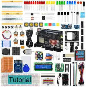Freenove Ultimate Starter Kit with Board V5 Rev4 WiFi (Compatible with Arduino IDE), Arm Cortex-M4 Microcontroller, Onboard ESP32-S3, 399-Page Detailed Tutorial, 220 Items, 78 Projects