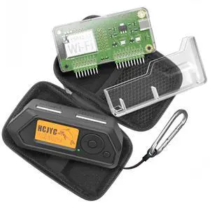 4 in 1 Protective Case for Flipper Zero Device and Wi-Fi Dev Board V1 ESP32-S2, Cover Set Accessories for Flipper Zero WiFi Dev Board - Black & Transparent