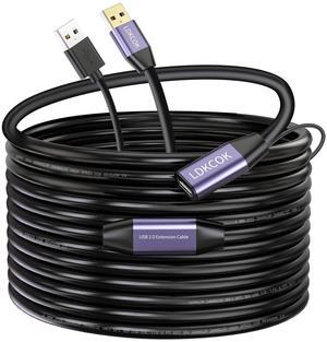 LDKCOK USB 2.0 Type A Male to A Female Active Repeater Extension Cable 60ft, High Speed 480 Mbps