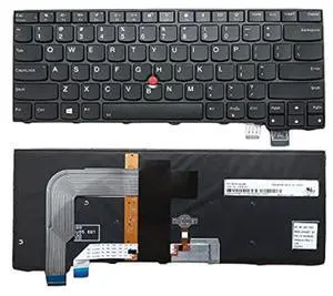 LXDDP Laptop Replacement US Layout Backlit Keyboard for Lenovo ThinkPad T460s T470s (Not Fit T460 T460p T470 T470p) 00PA452 00PA482 SN20H42364, Black