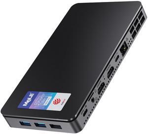 MeLE Reddot Winner Mini PC Overclock4C N300(up to 3.8GHz) 32GB RAM, 512GB Storage, Mini Desktop Computer, Triple Screen Display, Full Function USB-C on Office Education Home