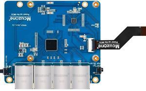 MPRG4 for Raspberry Pi 5 Pcie to 4-Way Gigabit Ethernet, Drive-Free, Plug and Play, Can Be Connected to 4g-Single Board Mprg4,with 1x Gigabit Ethernet,4xscrew,1xfpc Shielded Cable