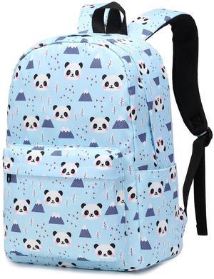 Mimfutu Panda School Backpack for Teens Girls, Womens College Bookbags Kids School Bags Laptop Backpacks (Blue)