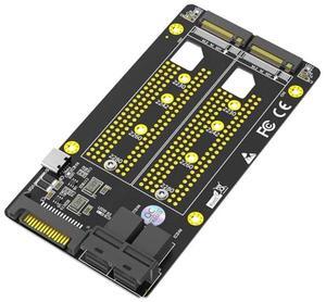 New Version Dual M.2 NVME SSD to Dual SFF-8643 Adapter