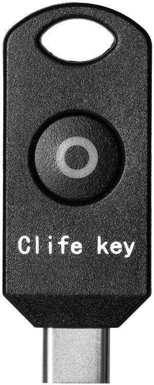 POWIN Clife Key, USB-C FIDO2 Key, FIDO2 Certified, FIDO Key, Password Security Key, Protect Online Accounts, Passwordless Phishing-Resistant Device, 2-Step Verification (1)