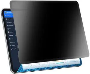 PYS Privacy Screen Protector for iPad Pro 12.9 Inch 2022 2021 2020 2018 - Reusable and Washable iPad Privacy Screen Filter Compatible Apple Pencil & Case [Anti-glare] [Not Fall Off] [Full Screen