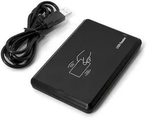 Riversmerge ID RFID Reader for TK4100/EM4100/EM4200 Card USB Keyboard Emulation Compatible with Windows/Android/Liunx System + 5pcs Card