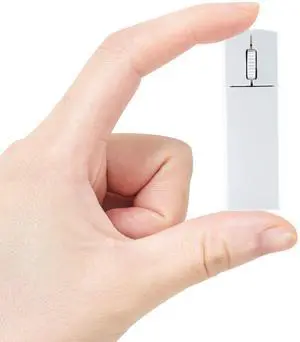 Samudgate Wireless Mouse, 2.4GHz Ergonomic Mouse Small Handheld Finger Mouse 1200DPI Rechargeable Computer Mouse with Mouse Box,Portable Mini Mouse for Laptop Computer