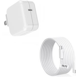 Macbook Air Charger, Macbook Air Power Cord with 10 Foot USB C to USB C Charging Cable Fast Charging, Charger for Mac Book Air Mac Book Pro 14/15/16 inch 2023/2024 and iPhone 16 15 Pro Max/ 16 15 Plus