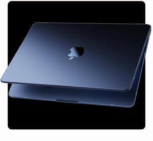 Soonjet Compatible for MacBook Air 15 inch Case M4 M3 M2 2025 2024 2023 [100% Match Official Color] [Ultra Thin Armor] Protective Hard Shell Matte Cover for Laptop A3241 A3114 A2941 - Midnight Clear