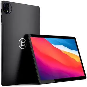 tabtoday 11 inch Tablet, Android 14, Octa-Core Processor 128GB ROM, WiFi, Long Battery Life, Light and Slim, HD Display, Pre-Installed Apps - Black