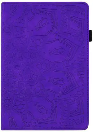 TIPOYOROO Case for Samsung Galaxy Tab S10 Plus 2024 (X820/SM-X826B)/S9 Plus (X810/X816) /S9 FE+(X610/X616) 12.4 Inch 2023 PU Leather Folio Cover Multi-Angle Viewing Auto Sleep/Wake Function- Purple