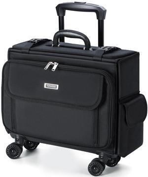 Tonyeee Rolling Laptop Bag 15.6 Inch Water Resistant Rolling Laptop Briefcase on Wheels Computer Bag Laptop Case for Work Travel Business Men Women, Black,New