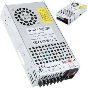 VAYALT New DC 12V 50A 600W Switching Power Supply, SMPS Power Supply, Universal Regulated Switching 110v to 12v Converter, for Industrial, CCTV, Computer Project, LED Strip Light (No Power Cord)