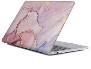 Yicomon Compatible with MacBook Air 13 inch Case 2020 2021 M1 A2337 A2179 A1932, Plastic Hard Shell Case for Mac Air 13 with Touch ID (2018-2021) - Pink Marble
