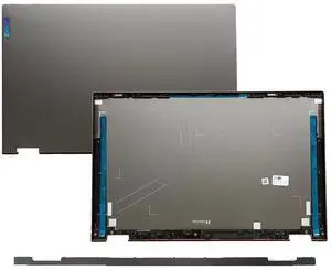 5CB0Y85681 5CB1B02477 Replacement Laptop LCD Back Cover Top Case Rear Lid with Hinges for Lenovo ideapad Flex 5-15IIL05 5-15ITL05 5-15ALC05 Grey