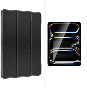 SaharaCase Protection Kit Bundle - Venture Series Tri-Fold Case with Screen Protector for iPad Pro (M4) 13" 2024