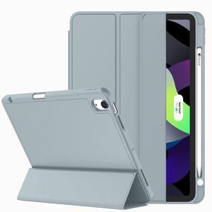 ZryXal iPad Air 11 Inch Case M3 2025 / M2 2024, iPad Air Case 5th Generation/4th Generation 2022/2020 10.9 Inch [Support Touch ID and Auto Wake/Sleep](Smoky Gray)