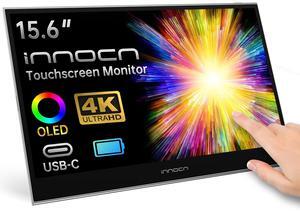 INNOCN 15.6 inch Portable Monitor Touchscreen 4K OLED PU15-Pre USB Type C HDMI External Monitor with Battery for Laptop PC Mac Tablet PS4 Xbox Switch