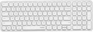Rapoo E9350L Multi-Device Wireless Keyboard, Blade-Series E9350L 99-Key Ultra-Thin Keyboard, Support 4 Devices, Low-Profile, Quiet, USB-C, Rechargeable, Al-Alloy Frame, for Windows/Mac/Linux/Chrome
