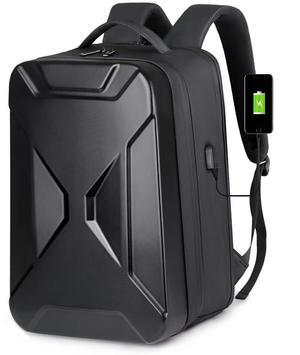 Thortop Hard Shell Laptop Backpack,Waterproof Travel Business Computer Bag Fit 15.6Inch Gaming Bag with USB Charging Port (black)