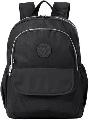 Vendra Moka Compact Hiking Nylon Waterproof Laptop Backpack Purse for Women and Men, Small Lightweight Travel Casual Outdoor Dayback