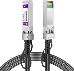 XZSNET 10G SFP+ DAC 5M(16.5ft), 10GBASE-CU SFP+ to SFP+ Direct Attach Copper Passive Twinax Cable Compatible for Cisco SFP-H10GB-CU5M, Ubiquiti UACC-DAC-SFP10-5M, Meraki, Netgear and More, 24AWG