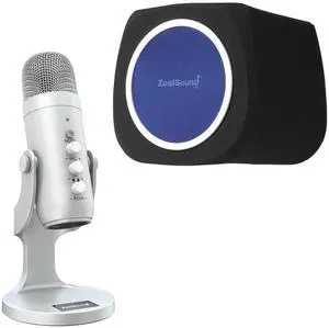 ZealSound USB Microphone k66s and ws18b Pop Filter Bundle