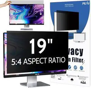 Peslv Computer Privacy Screen 19 Inch for 5:4 Standard Monitor, Removable 19inch Anti Blue Light Glare Shield Monitor Privacy Filter (14 13/16" x 11 7/8")